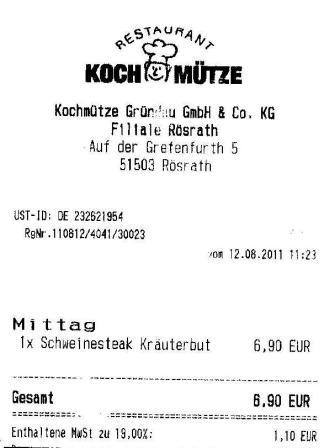 gbwt Hffner Kochmtze Restaurant